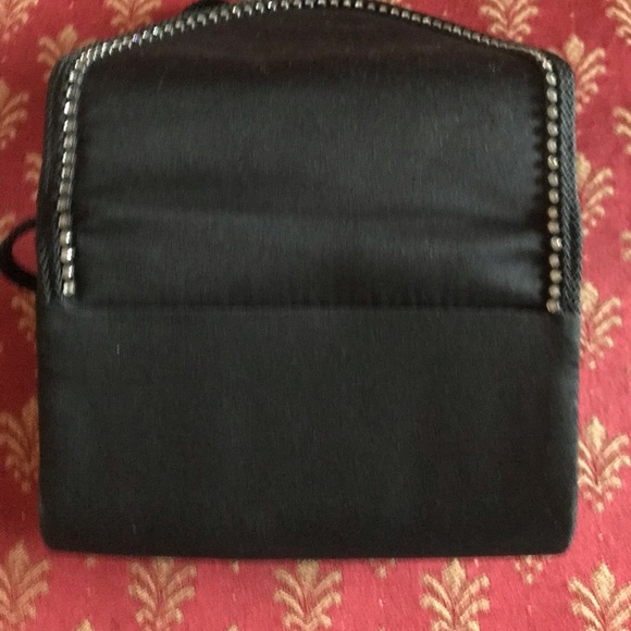 Vintage La Regale Black Satin Evening Bag - Picture 2 of 4